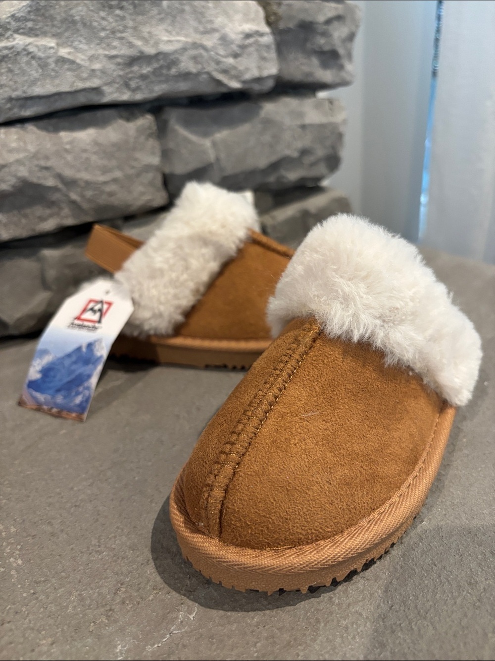 Avalanche Faux Suede Upper Plush lining,grippy sole,elastic back,slip on,warm